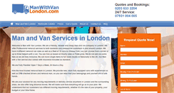 Desktop Screenshot of manwithvanlondon.com